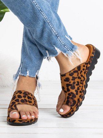 Women Casual Low Heel Open Toe Casual Sliver Sandals