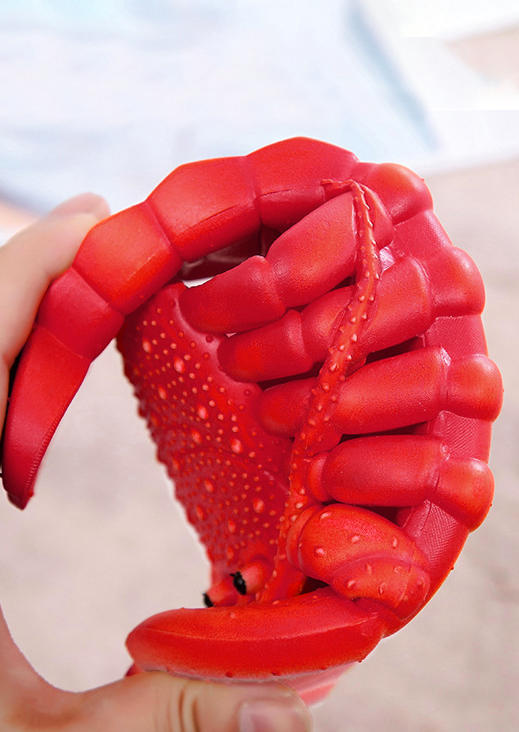 Summer Crayfish Beach Flat Slippers