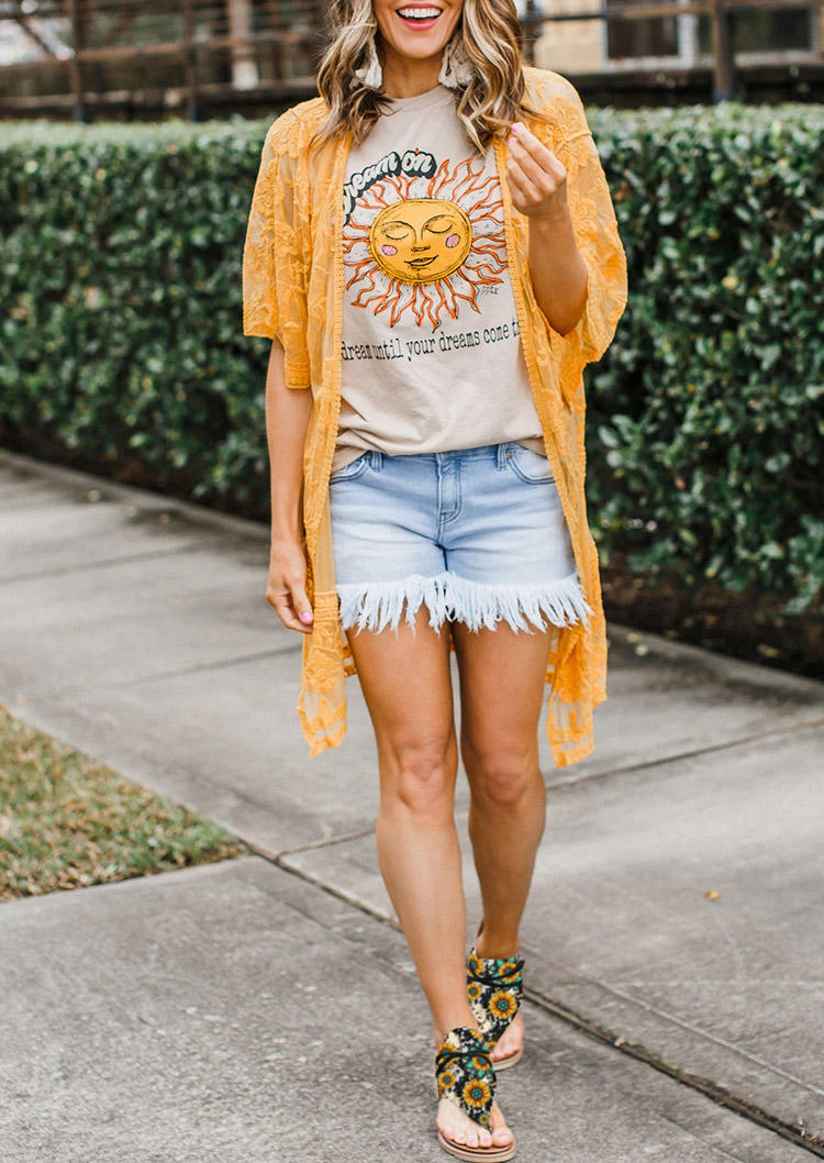 Sunflower Turquoise Cow Flat Thong Sandals