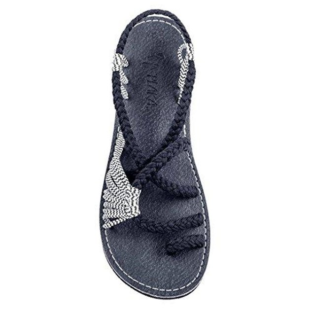 Summer Handmade Breathable Bandage Beach Flat Sandals