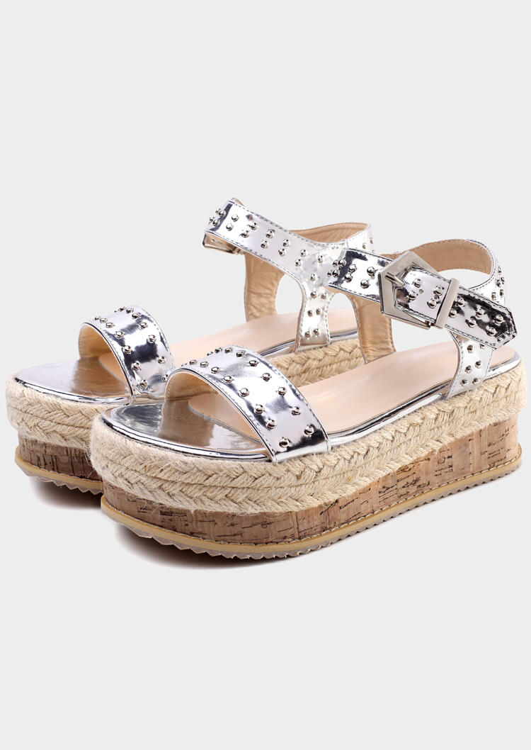 Ankle Strap Buckle Platform Sandals