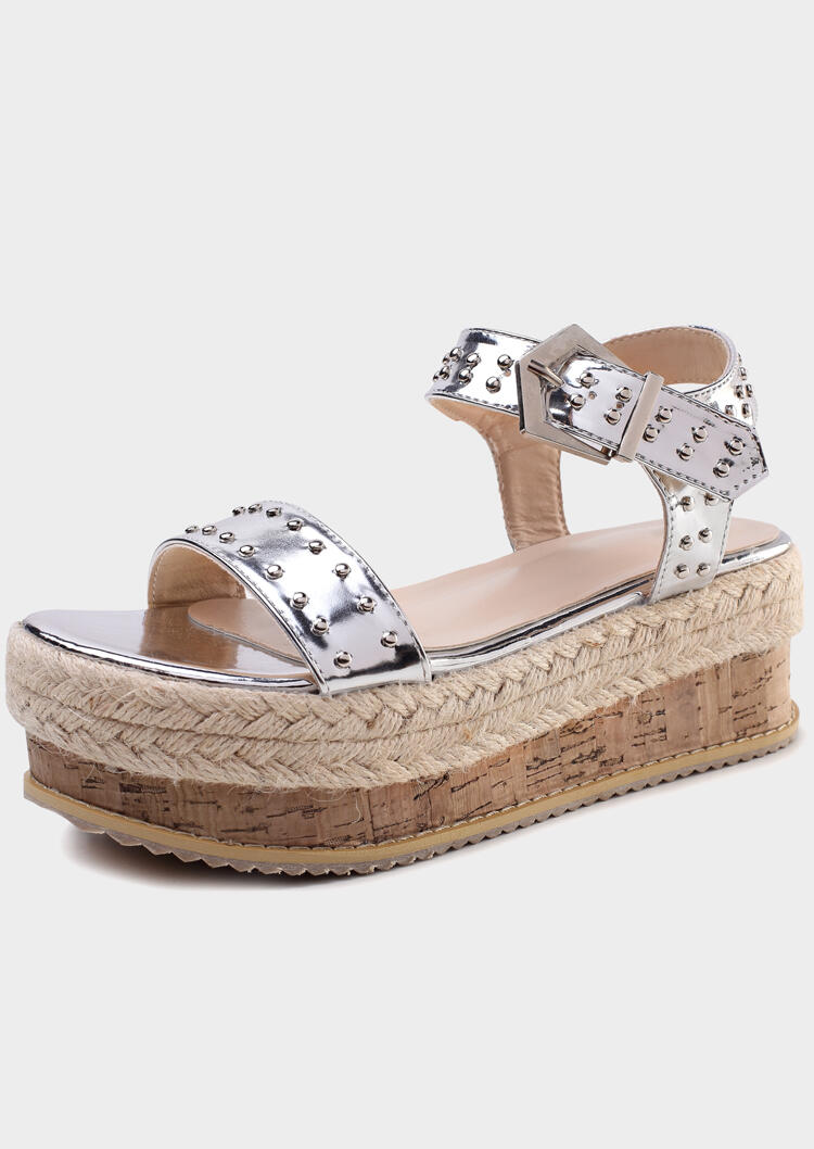 Ankle Strap Buckle Platform Sandals
