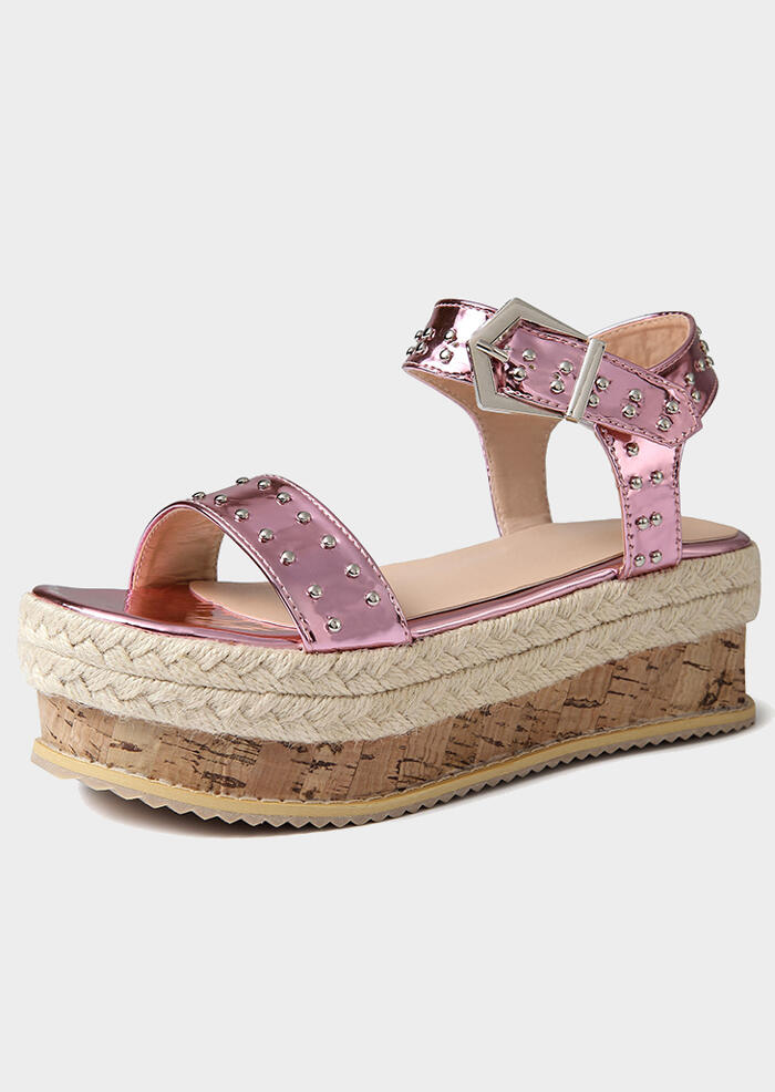 Ankle Strap Buckle Platform Sandals