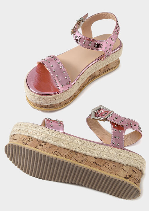 Ankle Strap Buckle Platform Sandals