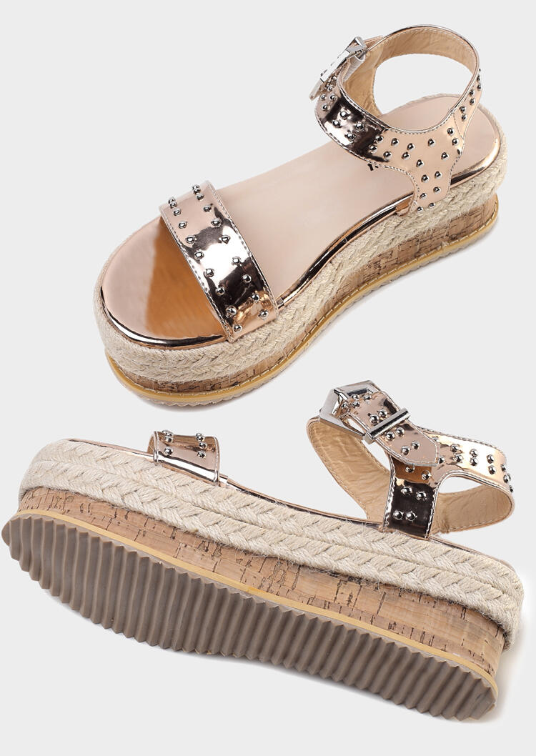 Ankle Strap Buckle Platform Sandals