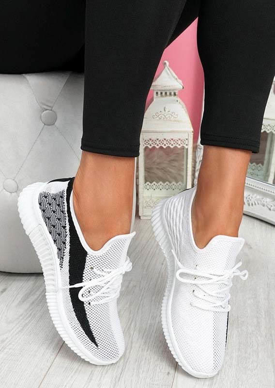 Mesh Color Block Lace Up Sneakers