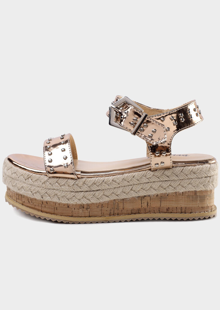 Ankle Strap Buckle Platform Sandals