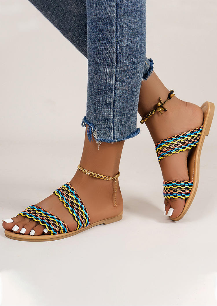 Summer Hollow Out Flat Slippers