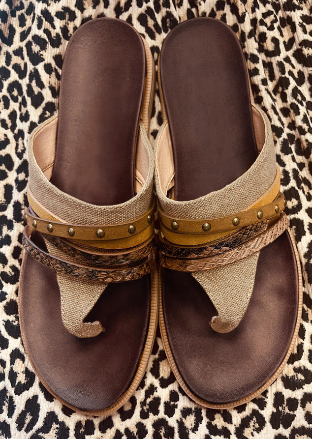 Hollow Out Ankle Strap Flat Sandals