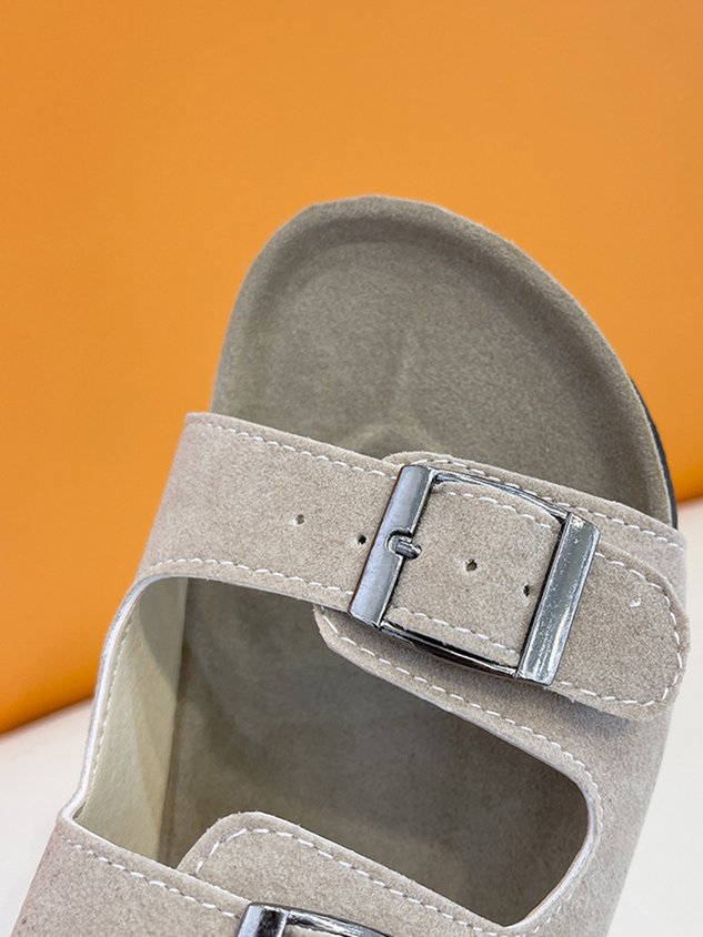 Casual Buckle Slip-On Birkenstock Slippers
