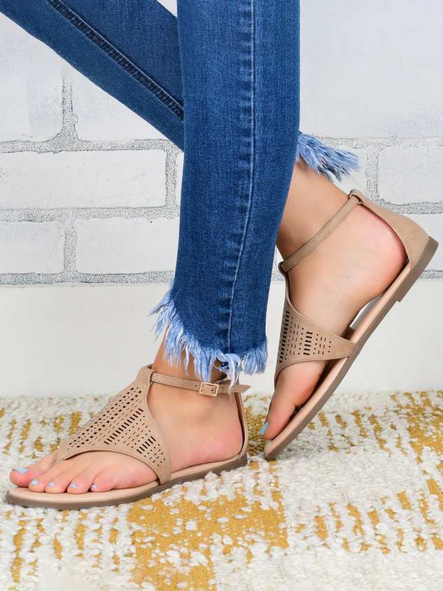 Boho Laser Cut Sandal