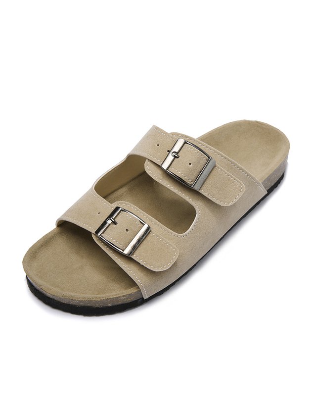Casual Buckle Slip-On Birkenstock Slippers