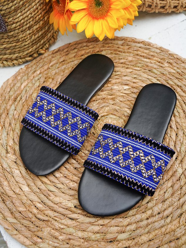 Holiday style Ethnic style Embroidery Slippers
