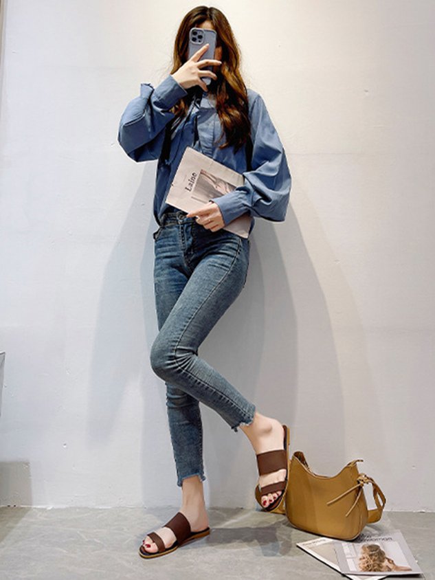 Solid Color Casual Slippers
