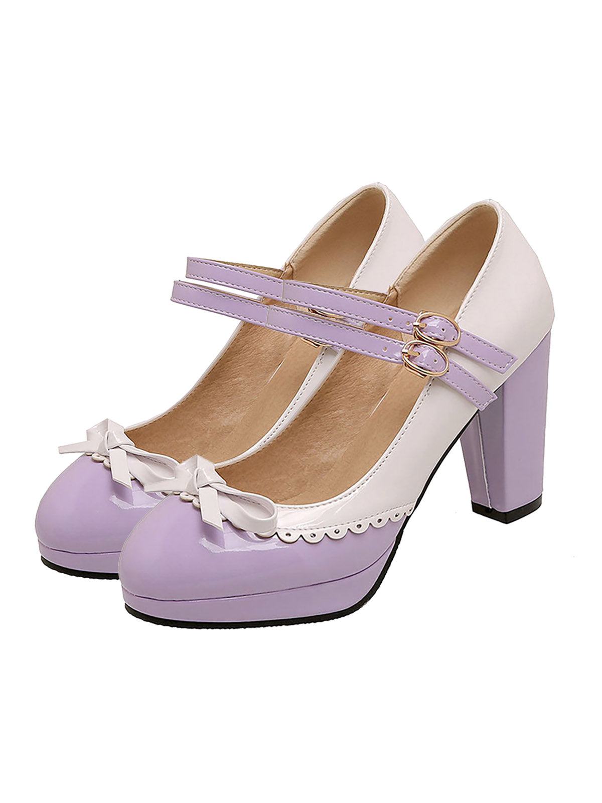 Retro Mary Jane High Heels Shoes