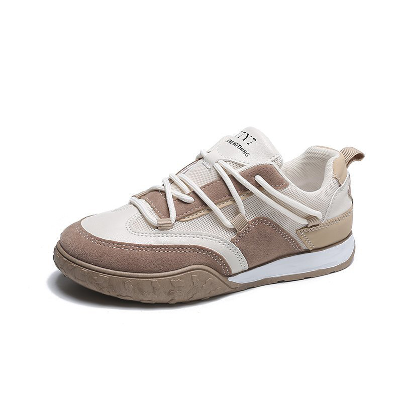 Ladies Stylish Round Toe Suede Lace-Up Sneakers