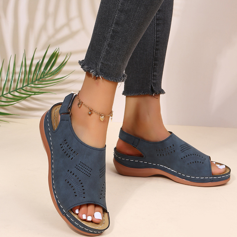 Platform Fish Mouth Sandals