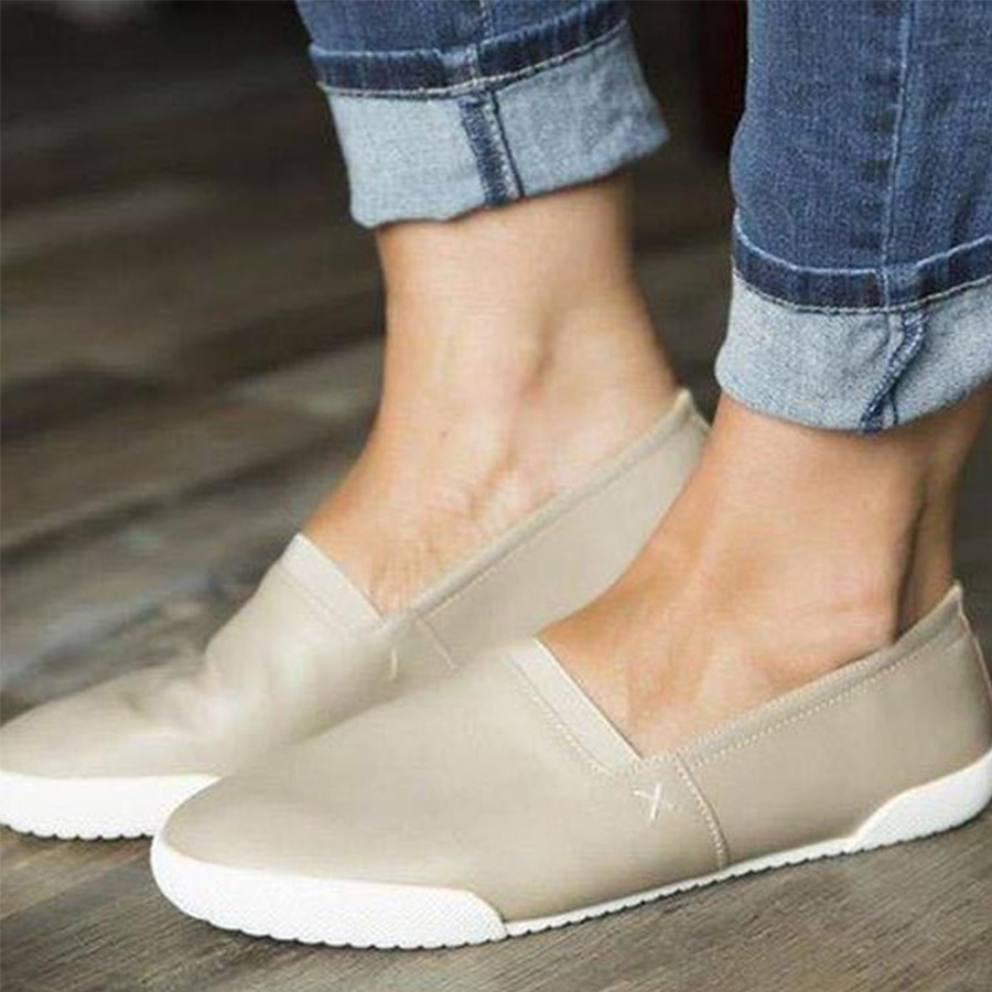 Plain  Flat  Round Toe  Casual Travel Flat & Loafers