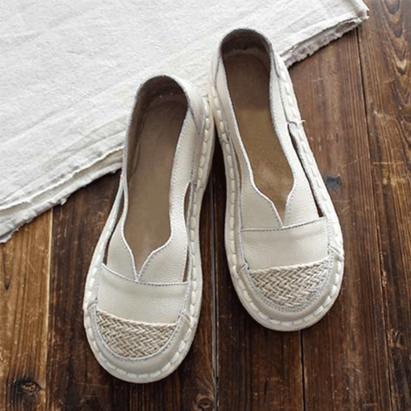 Retro flat comfortable single shoes