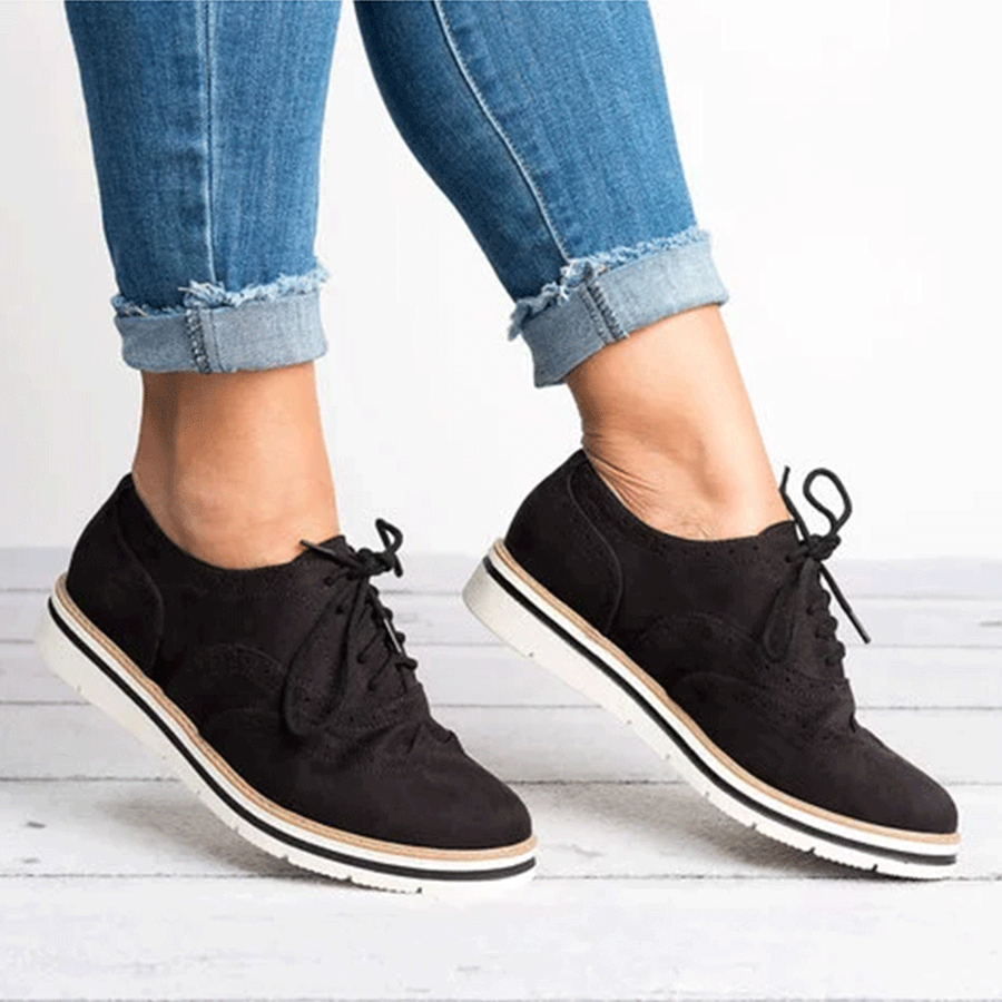 Plain  Flat  Criss Cross  Round Toe  Casual Office Comfort Flats