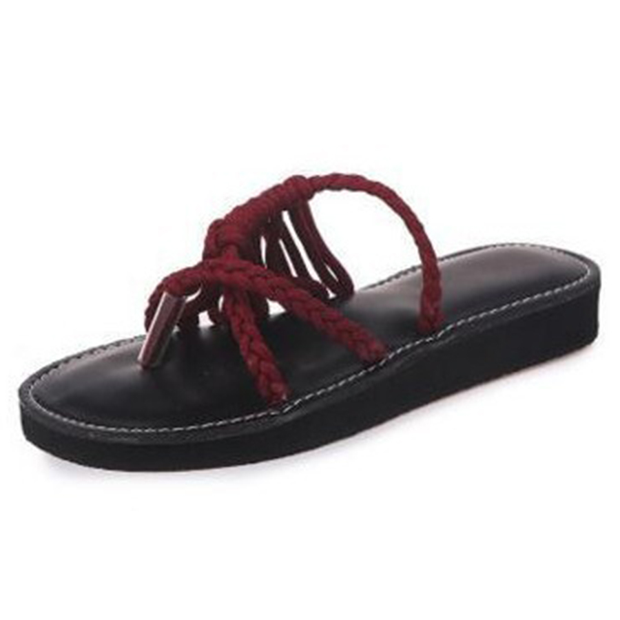 Color Block Plain  Flat  Peep Toe  Casual Slippers