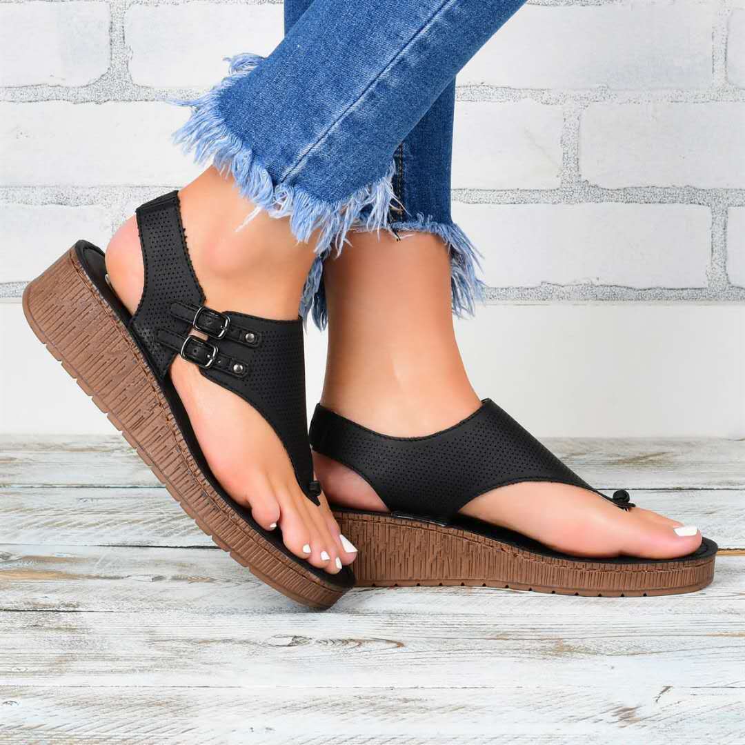 Fashion Cutout Flat Sandals