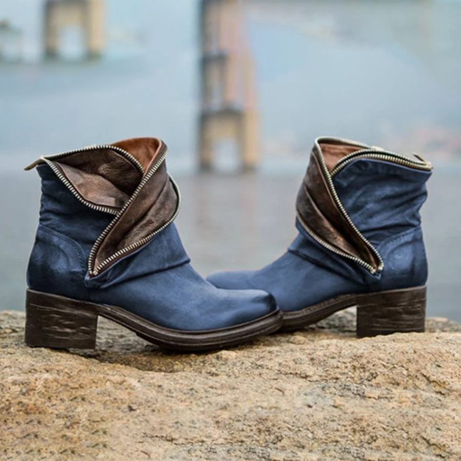 Women's thick heel ankle boots