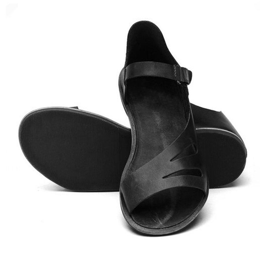 Plain Flat Peep Toe Casual  Flat Sandals