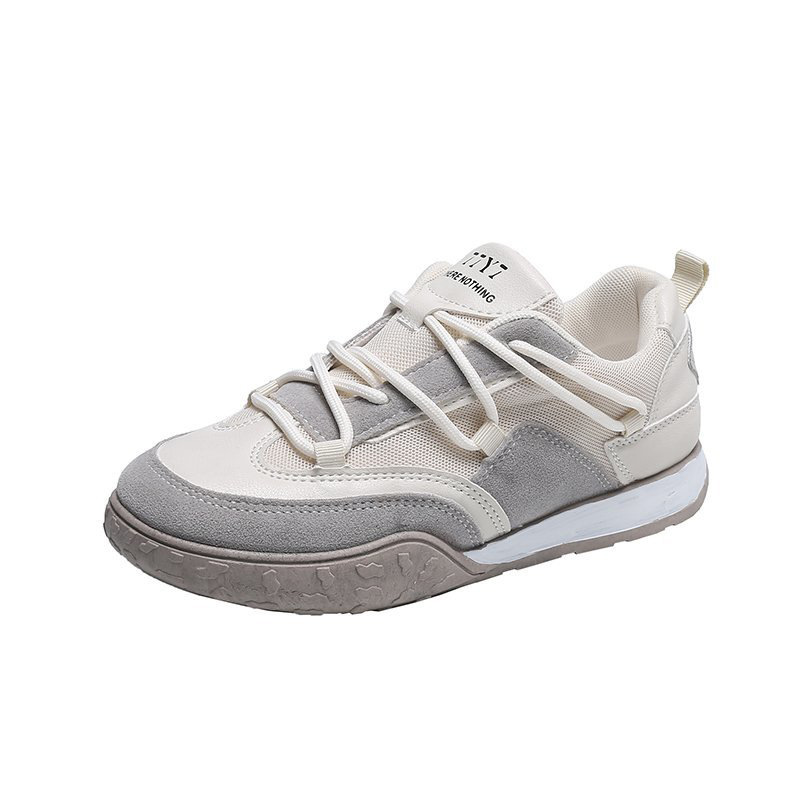 Ladies Stylish Round Toe Suede Lace-Up Sneakers