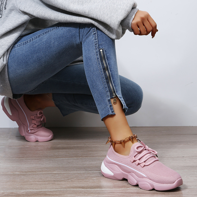 Spring Mesh Platform Casual Sneakers