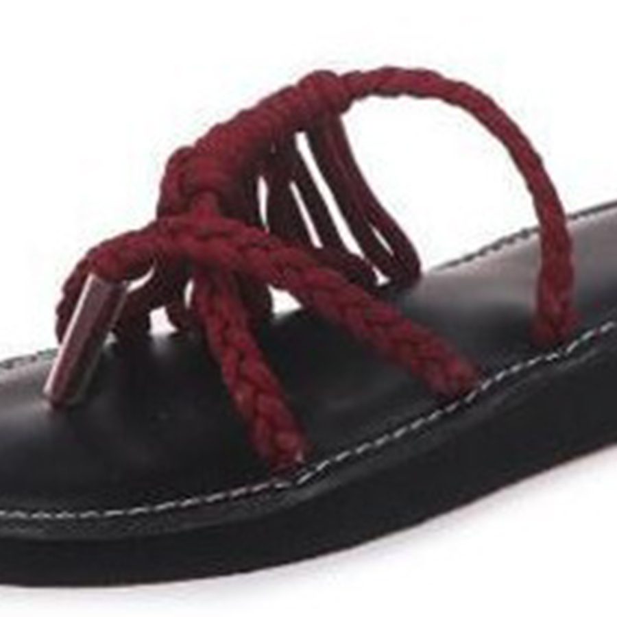Color Block Plain  Flat  Peep Toe  Casual Slippers
