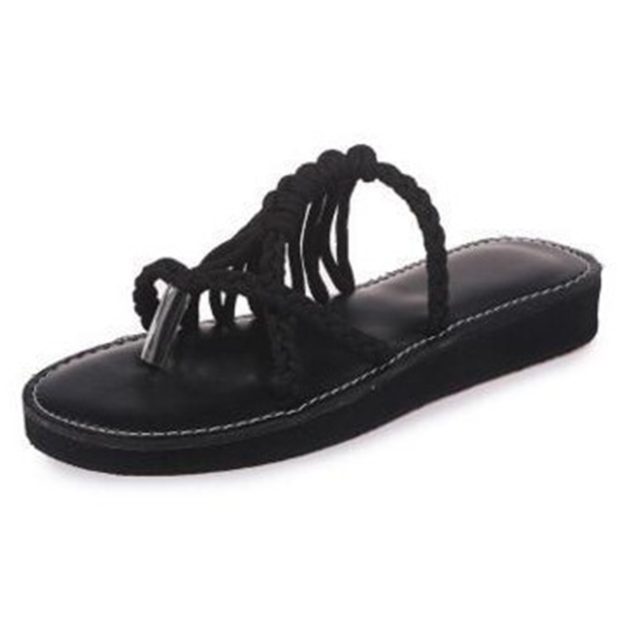 Color Block Plain  Flat  Peep Toe  Casual Slippers
