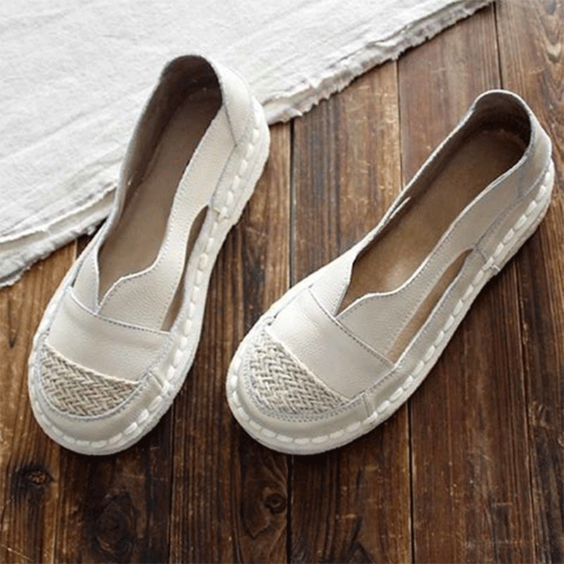 Retro flat comfortable single shoes