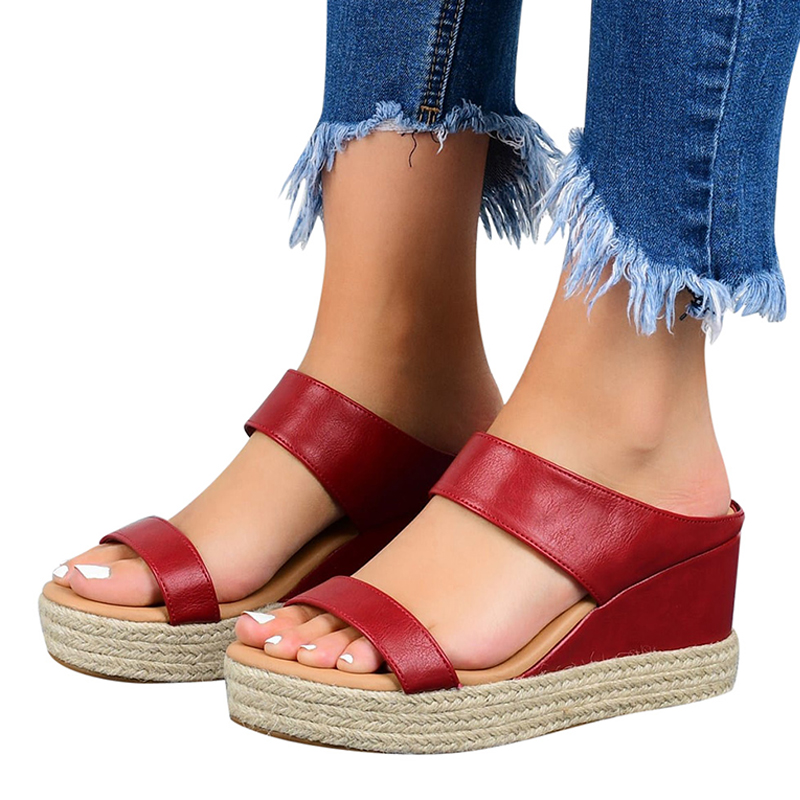 Women's wedge Hemp Rope Sandals