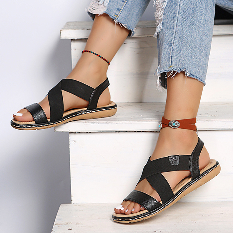 Stylish Beach Elastic Sandals