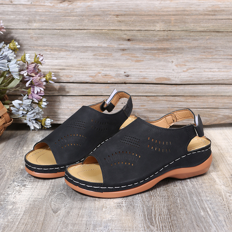 Platform Fish Mouth Sandals