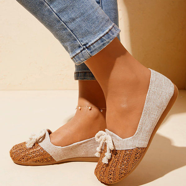 Women's Braided Slip-on Single Shoes