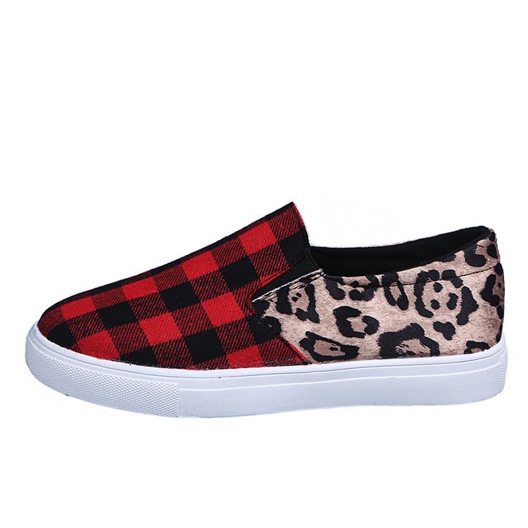 Stitched Leopard Print Fashion Flat Shoes
