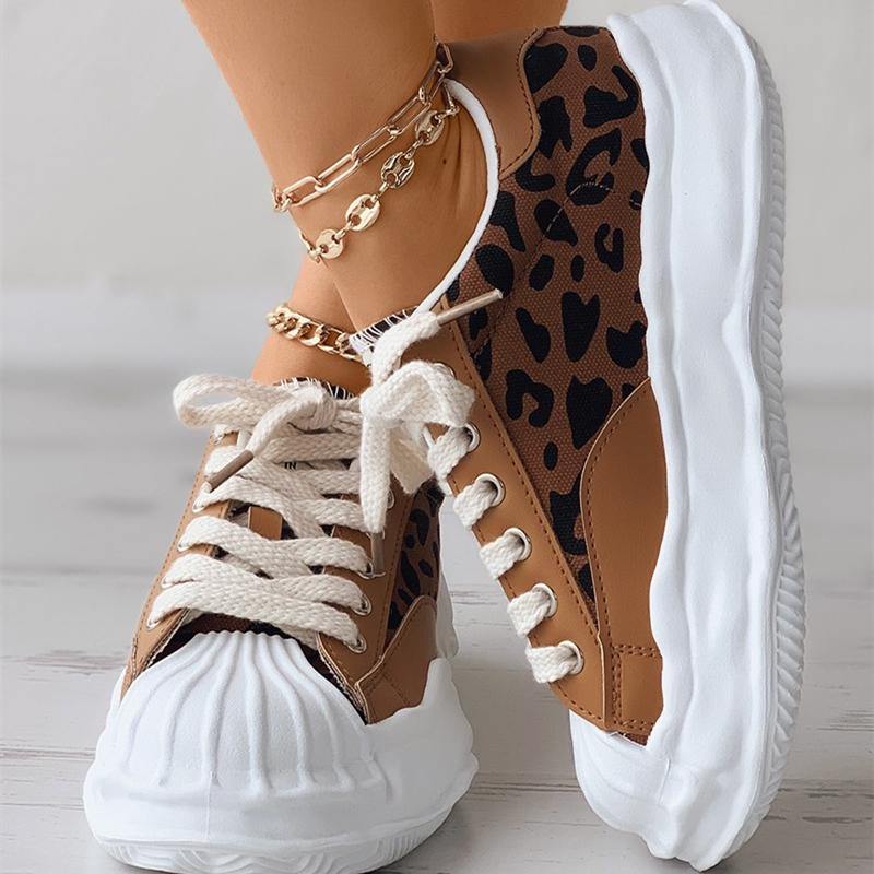 Eyelet Lace-up Front Shell Sneaker