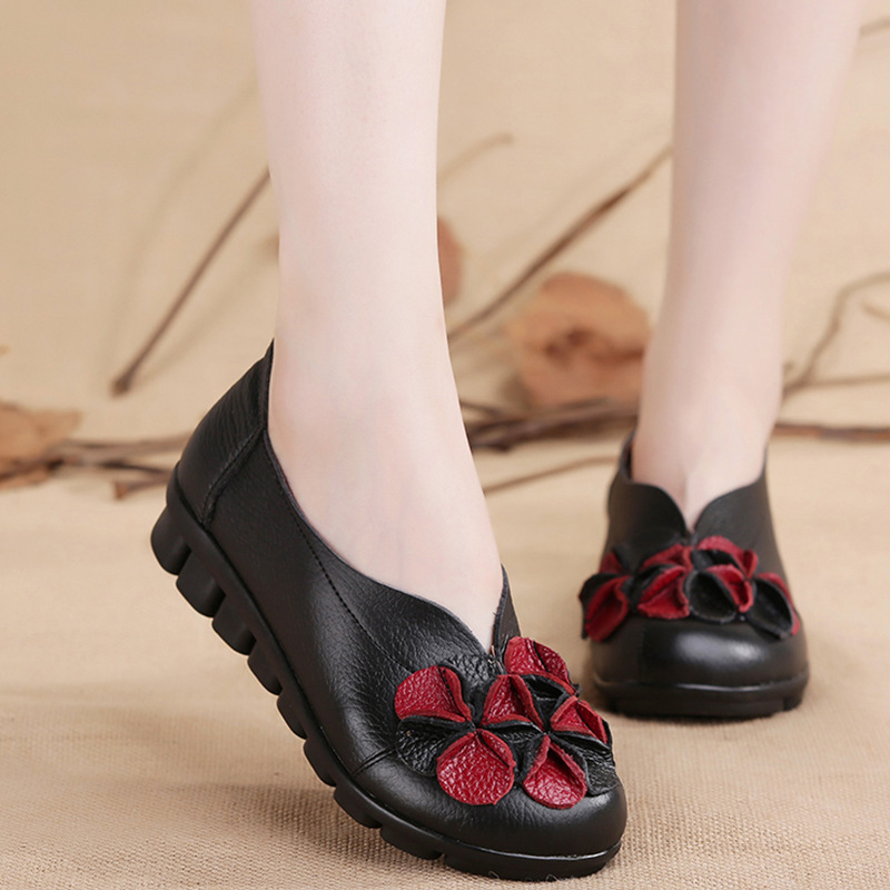 Women's comfortable shallow flat shoes