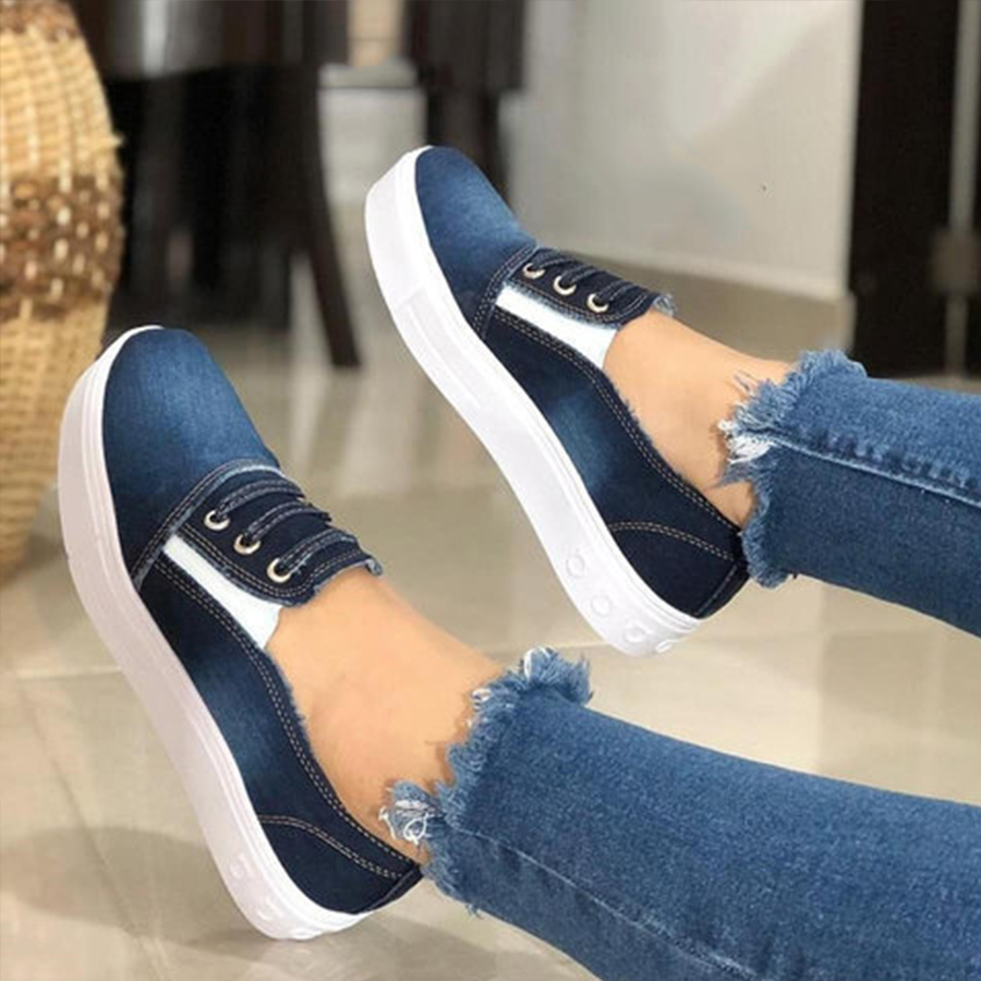 Plain  Round Toe  Casual Sneakers