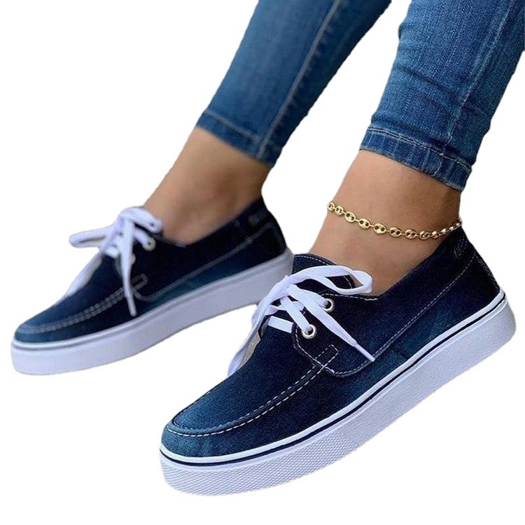 Women's Casual Lace-up Canvas Shoes