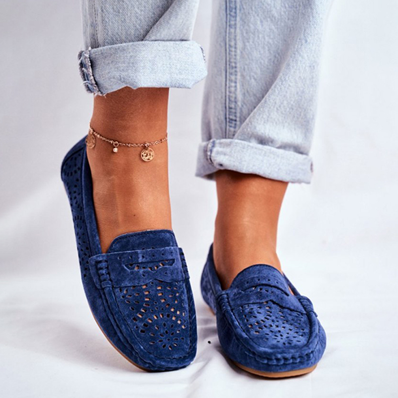 Women's flat hollowed out comfortable flat shoes
