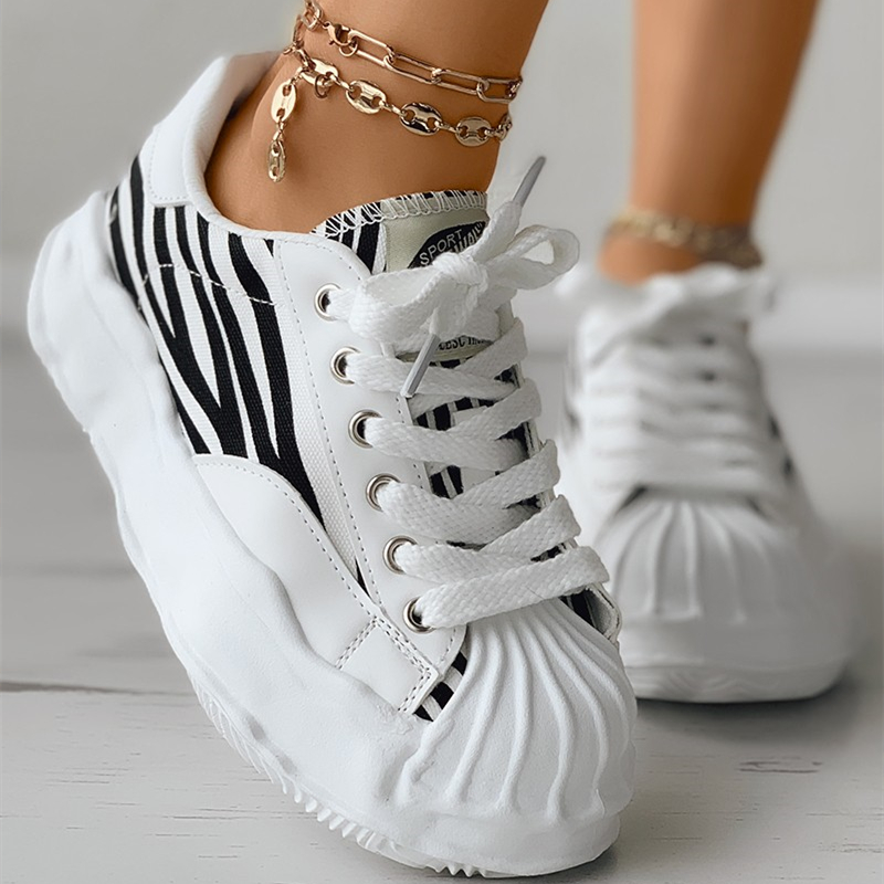 Eyelet Lace-up Front Shell Sneaker