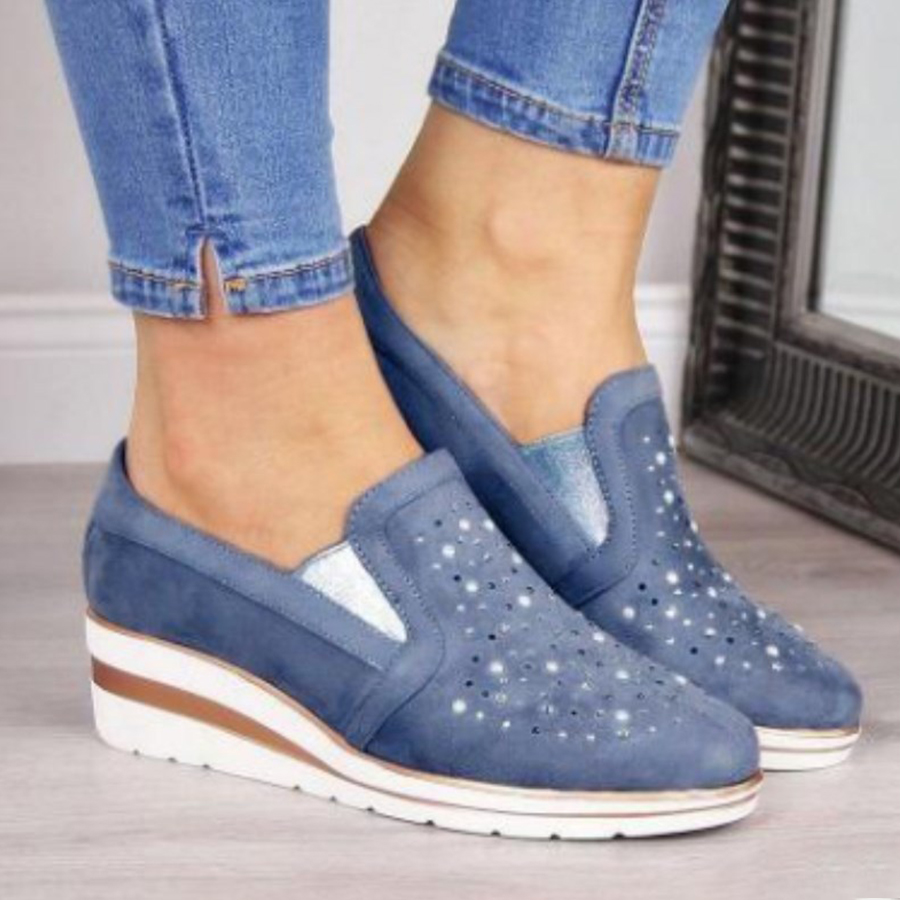 Plain Round Toe Casual Travel Sneakers