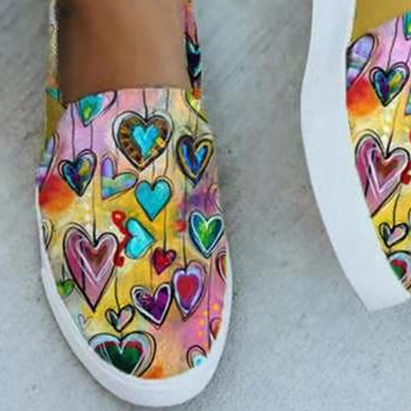 Casual Printed Canvas Shoes