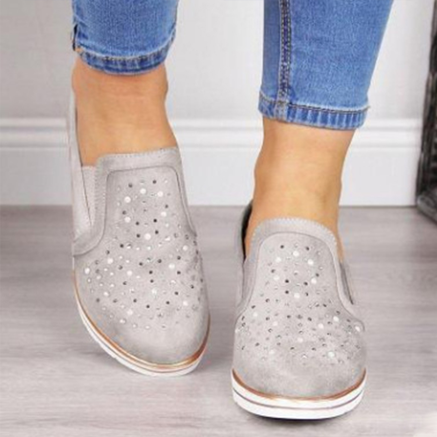 Plain Round Toe Casual Travel Sneakers