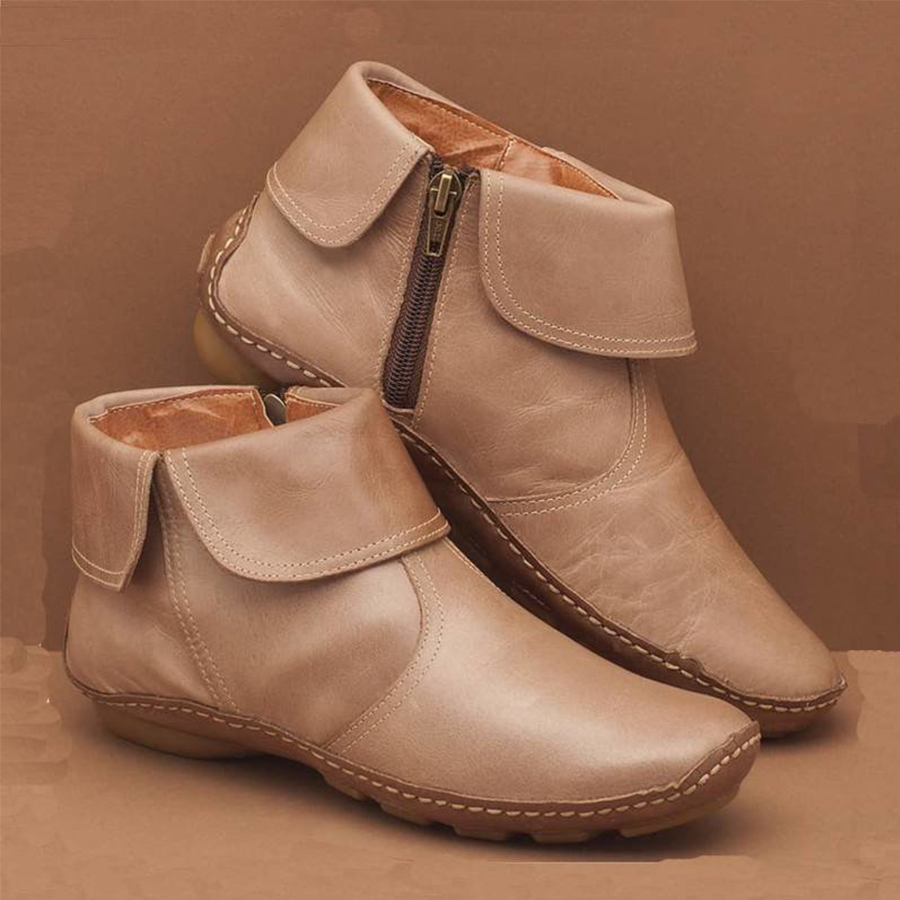 Plain  Round Toe Boots