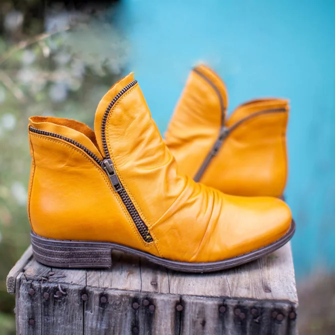 Casual Fashion Low Heel Winter Boots