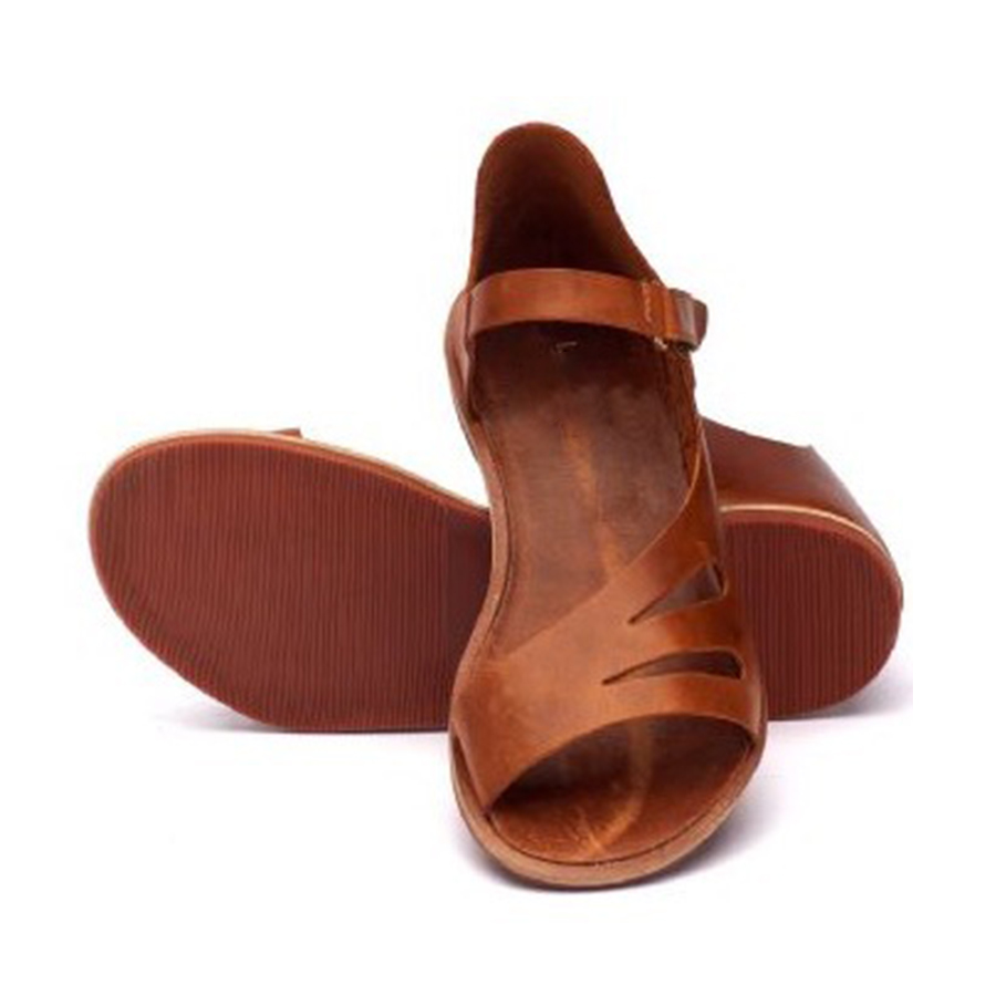 Plain Flat Peep Toe Casual  Flat Sandals